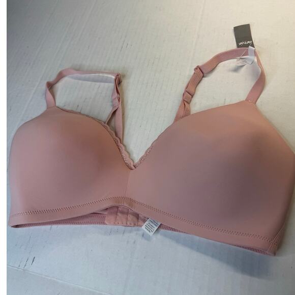 Aerie Real Happy Wireless Bra Size 36D Slumber Party NWT Lightly Lined Lace Trim - Picture 3 of 10